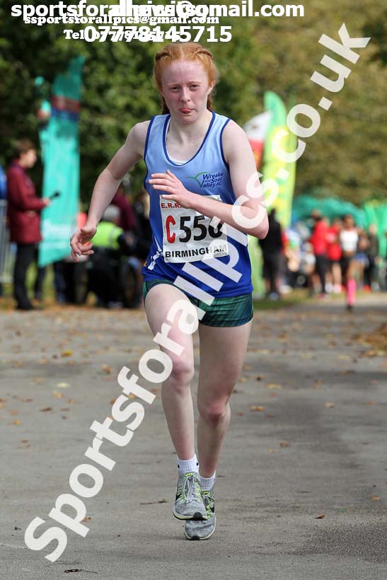 Womens under-17 3 stage road relay, 2019 ERRA 6 and 4 Stage Relay and Young Athletes.  Photo: David T. Hewitson/Sports for All Pics